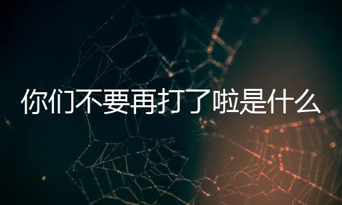 不要你们了啦再打么梗是什