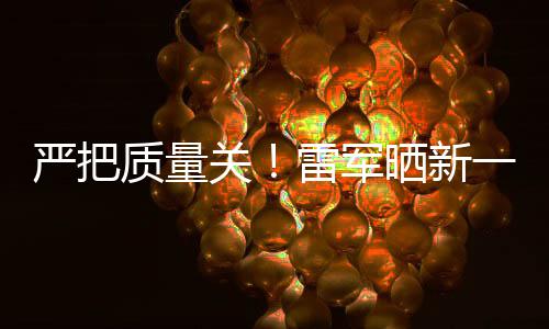 多次雷军质量新车严把一代我关晒新试车7测参加测试