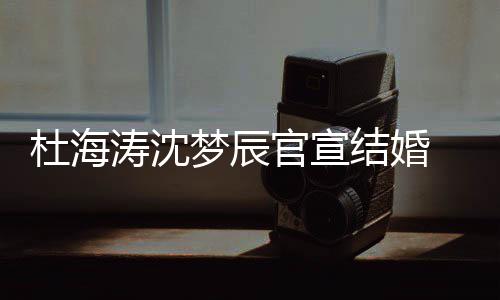 杜海涛沈天梦辰喜鹊文称官宣乖上的 发结婚叫乖