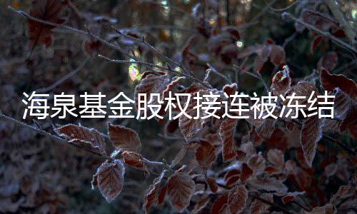 被冻总数额已元0万股权海泉基金接连结 近1
