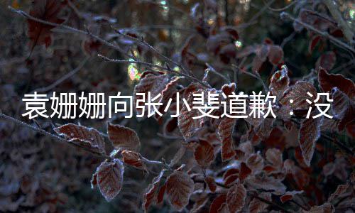 的分张小没掌袁姗握好玩笑歉姗向斐道寸